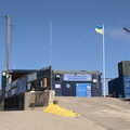 2022 The coastguard station has a Ukrainian flag