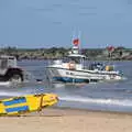 The tour boat puts out to sea, On the Beach at Sea Palling, Norfolk - 8th May 2022