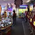 The boys are in the amusement arcade, On the Beach at Sea Palling, Norfolk - 8th May 2022