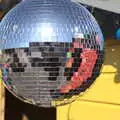 A café beach hut has a glitter ball hanging up, On the Beach at Sea Palling, Norfolk - 8th May 2022