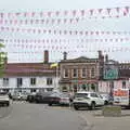 Framlingham's got the jubilee bunting out, On the Beach at Sea Palling, Norfolk - 8th May 2022