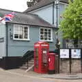 A K6 phone box on the market place, On the Beach at Sea Palling, Norfolk - 8th May 2022