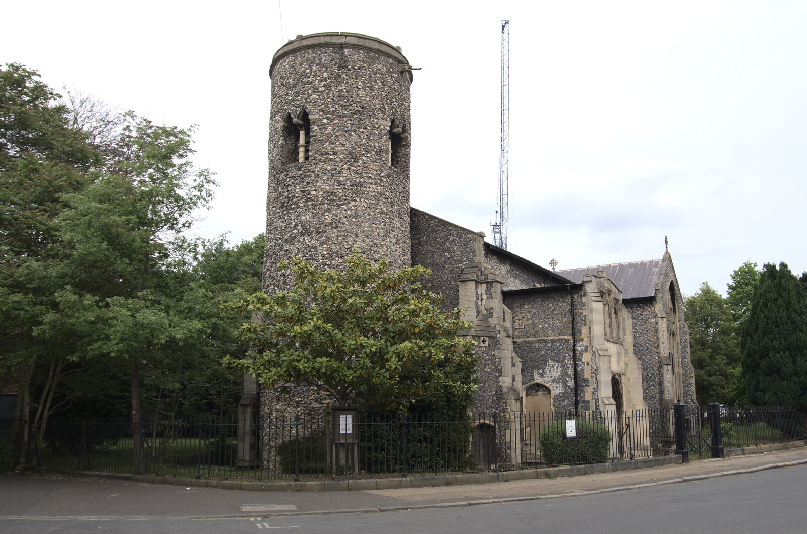 The round-towered St. Mary's Church from Discovering the Hidden City: Norwich, Norfolk - 23rd May 2022