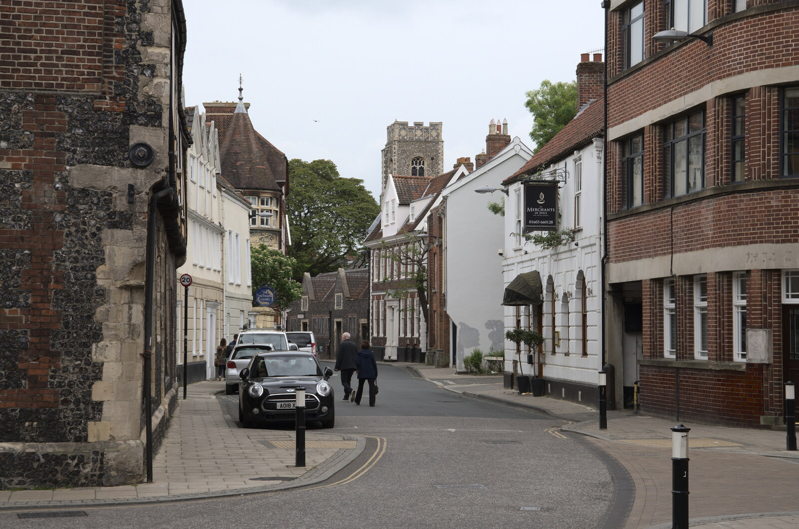 The end of Colegate from Discovering the Hidden City: Norwich, Norfolk - 23rd May 2022