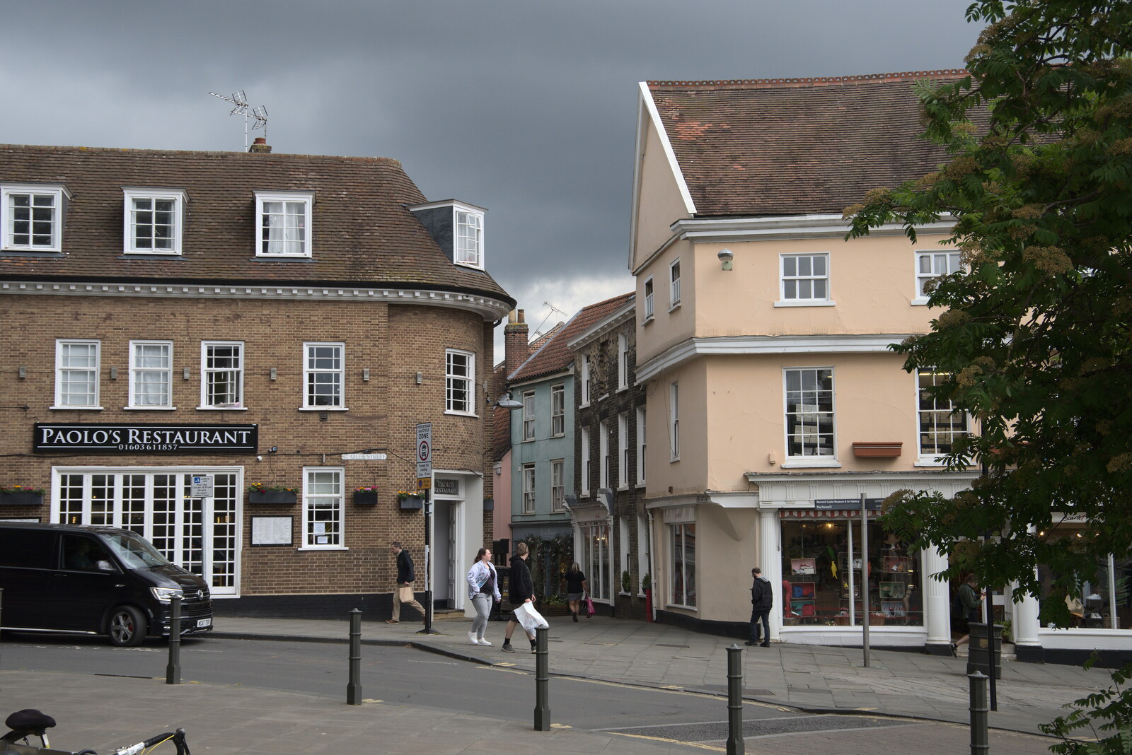 Skies darken behind Lower Goat Lane from Discovering the Hidden City: Norwich, Norfolk - 23rd May 2022