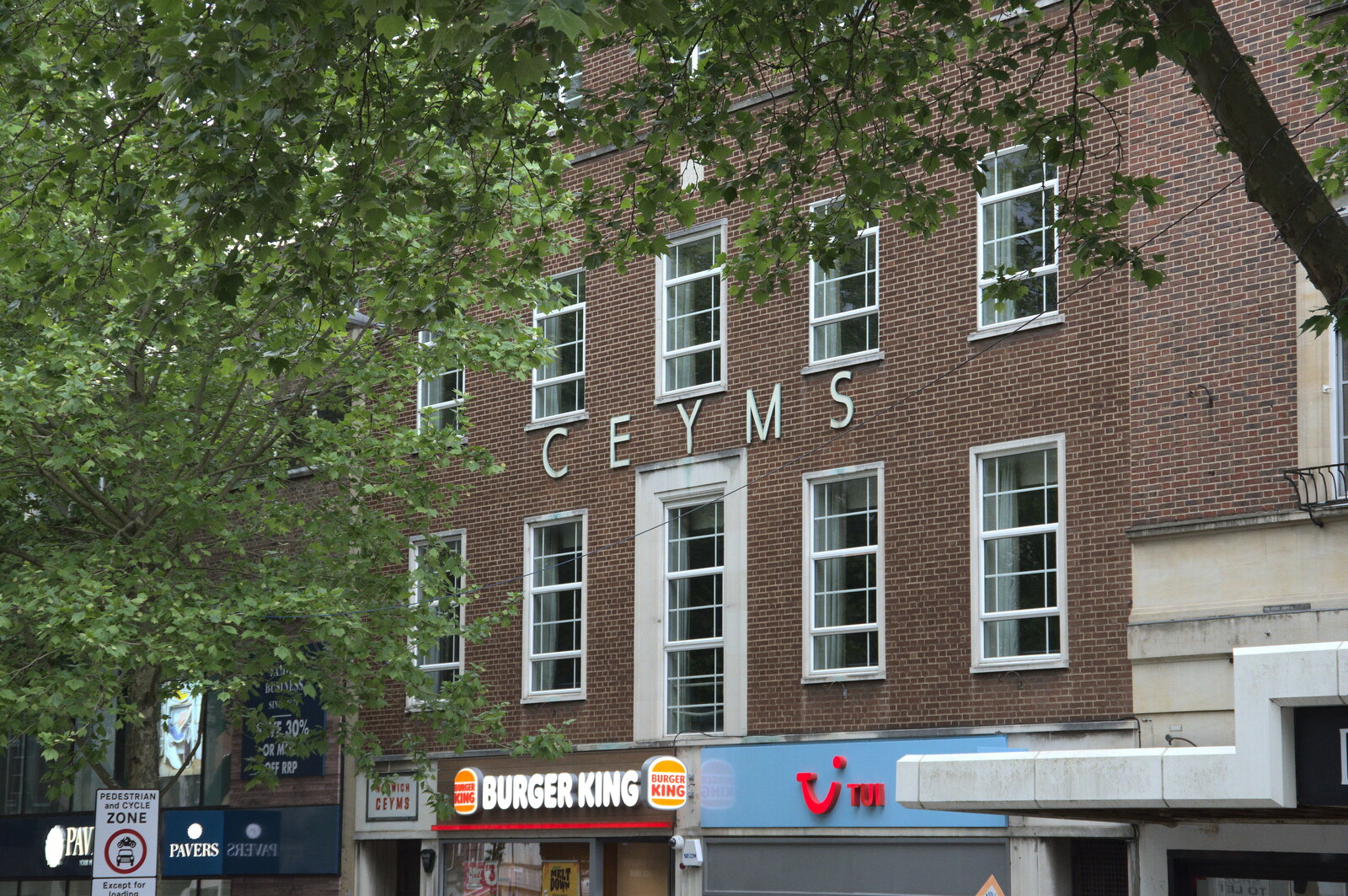The now-defunct CEYMS building on Haymarket from Discovering the Hidden City: Norwich, Norfolk - 23rd May 2022