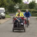 2022 The rickshaw heads off to the village hall