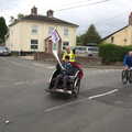 2022 The rickshaw heads out onto the main Hoxne Road