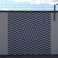 2022 An optical illusion on a prison wall