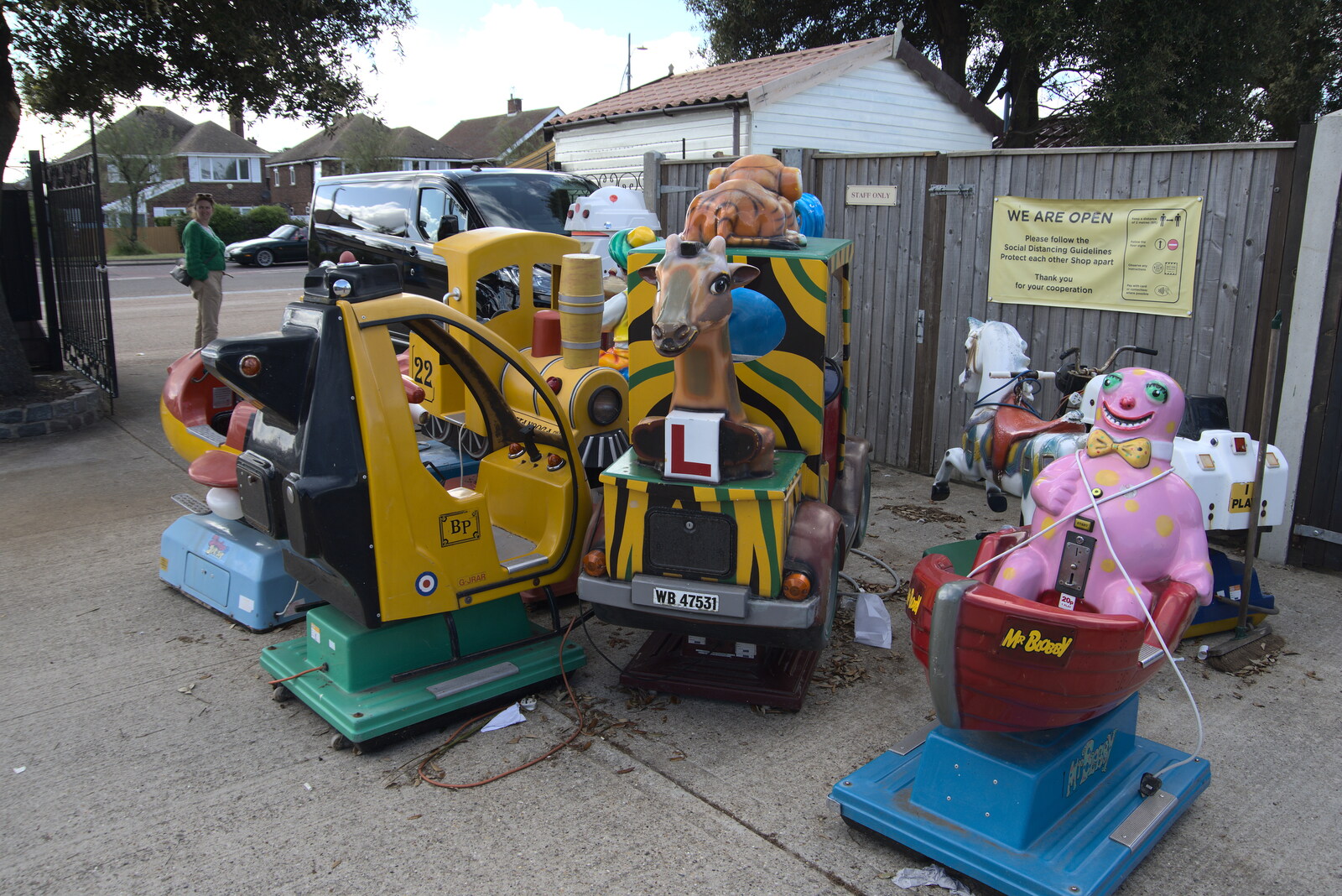 There's a pile of discarded amusement rides from Faded Seaside Glamour: A Weekend in Great Yarmouth, Norfolk - 29th May 2022