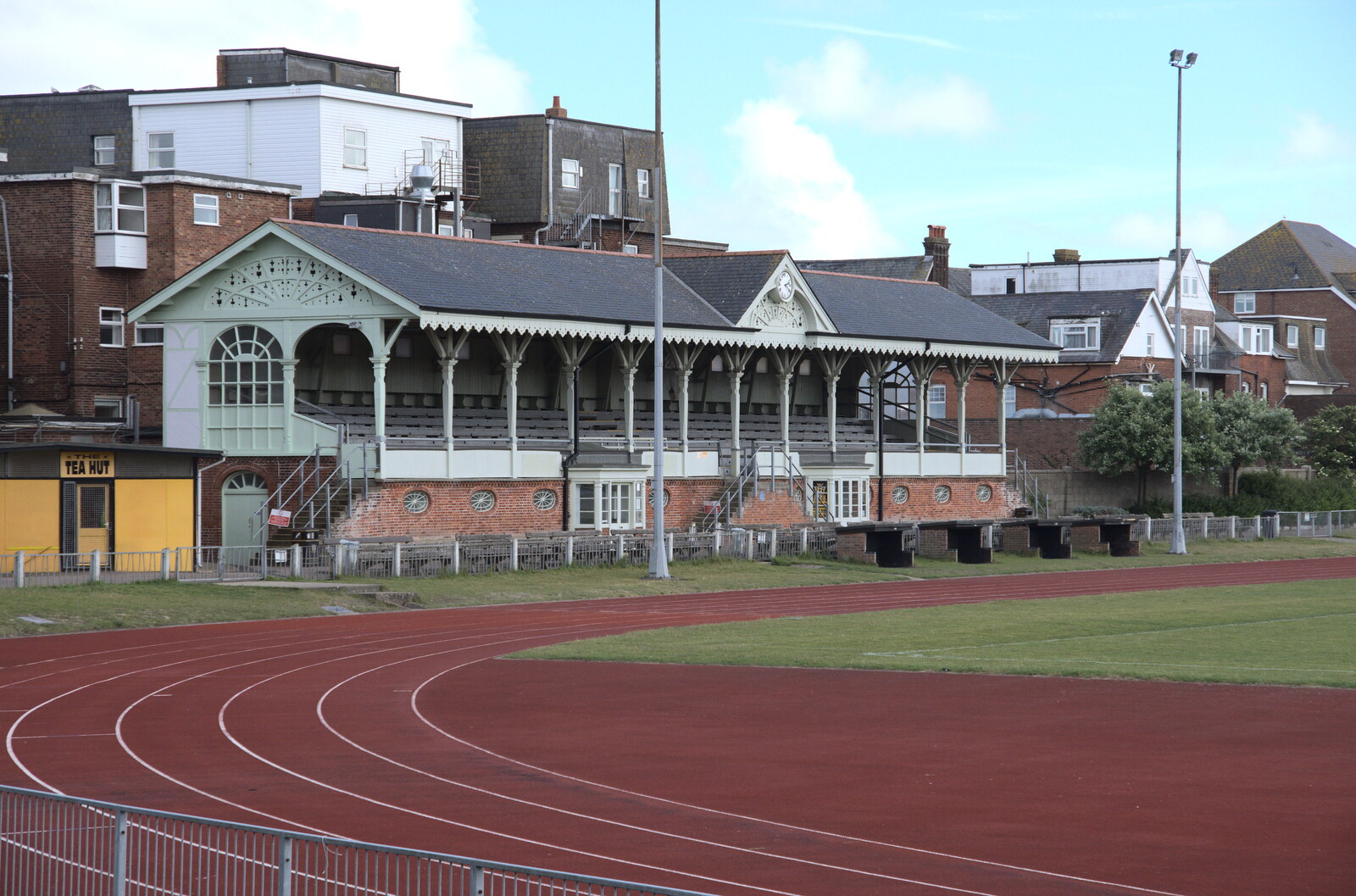 The atheletics track just behind our hotel from Faded Seaside Glamour: A Weekend in Great Yarmouth, Norfolk - 29th May 2022