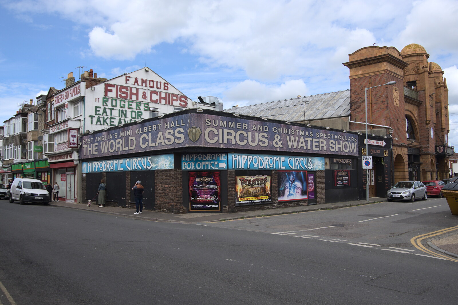 Rogers Fish and Chips, and the Hippodrome from Faded Seaside Glamour: A Weekend in Great Yarmouth, Norfolk - 29th May 2022