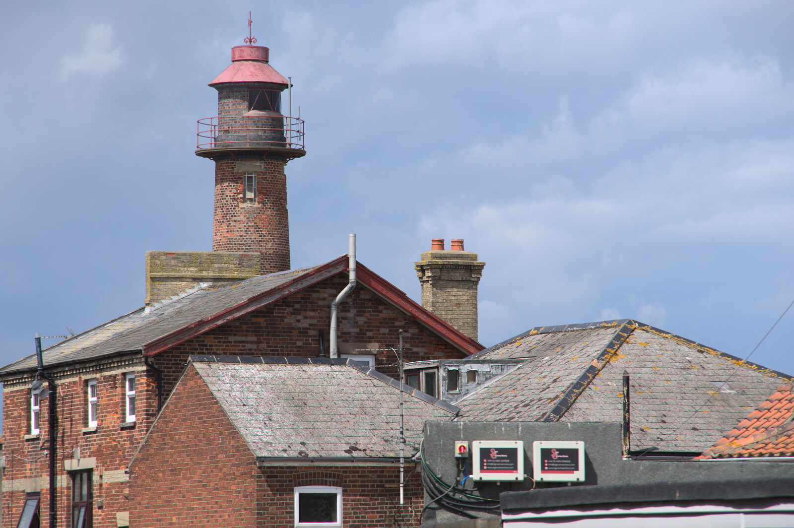 The curious Gorleston lighthouse from Faded Seaside Glamour: A Weekend in Great Yarmouth, Norfolk - 29th May 2022