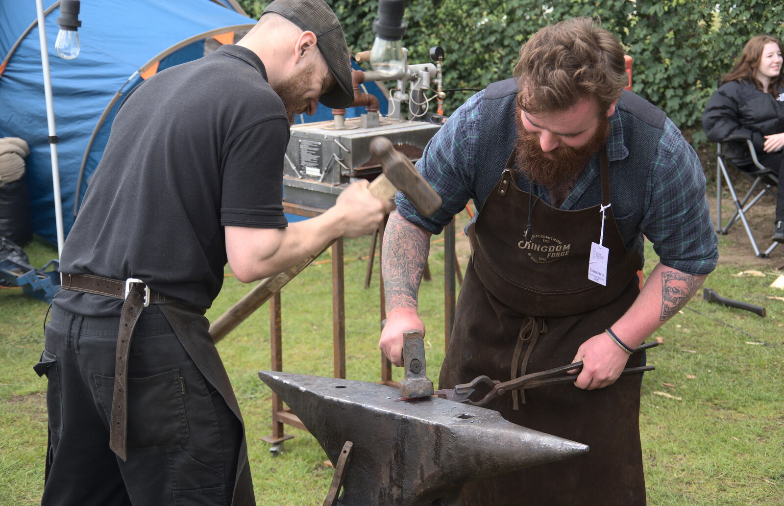 The Suffolk Show, Trinity Park, Ipswich - 1st June 2022: More hot-metal hammering