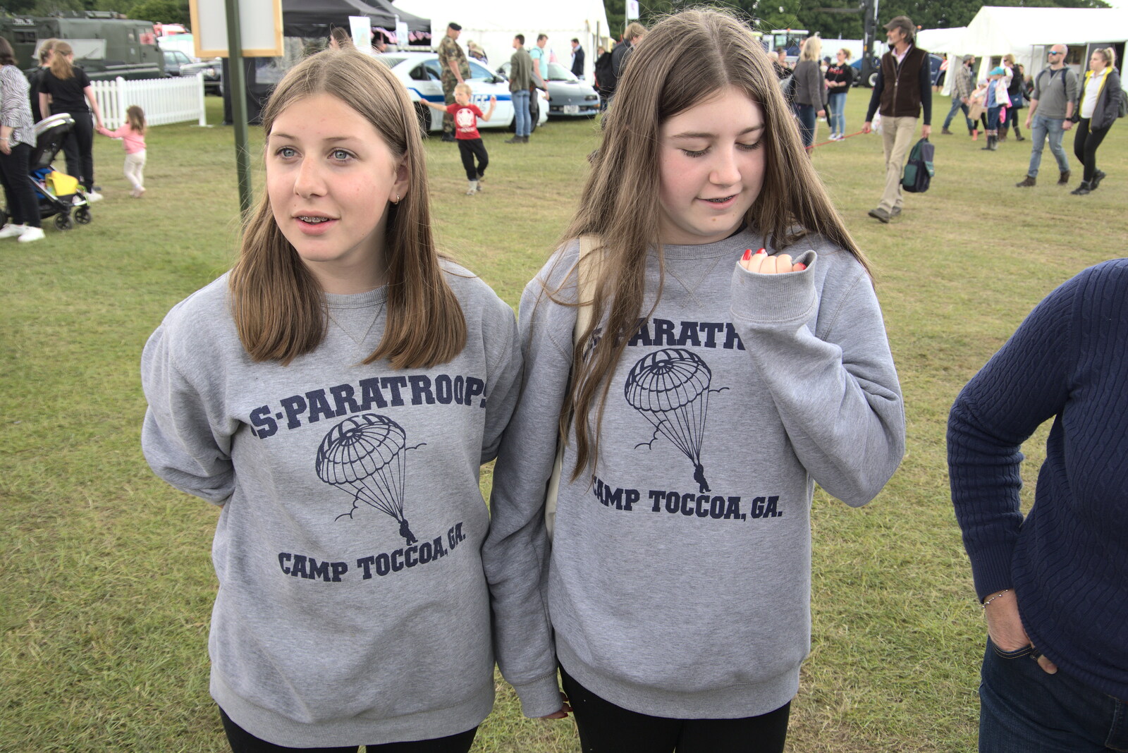 The Suffolk Show, Trinity Park, Ipswich - 1st June 2022: Soph and Amelia look like sisters