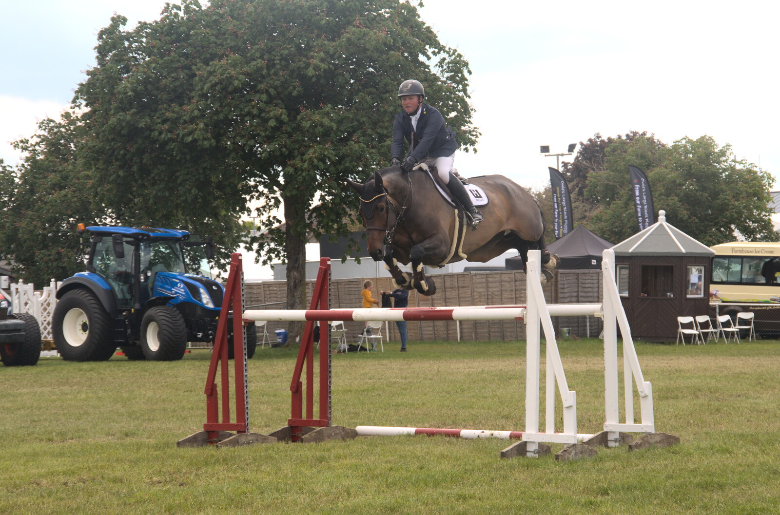 The Suffolk Show, Trinity Park, Ipswich - 1st June 2022: A bit of showjumping occurs