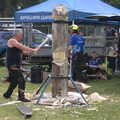 2022 A log chopping demonstration