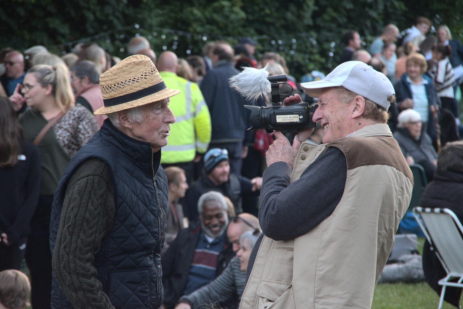 Gov's dad does another video interview from The Lighting of the Jubilee Beacon, Eye, Suffolk - 2nd June 2022