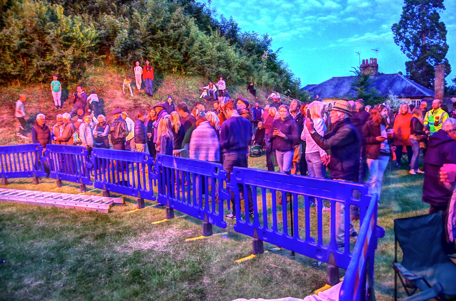 An accidental HDR photo has cool colours from The Lighting of the Jubilee Beacon, Eye, Suffolk - 2nd June 2022