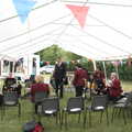 The Gislingham Silver Band at Barningham, Suffolk - 3rd June 2022, Nosher and Fred arrive at the marquee