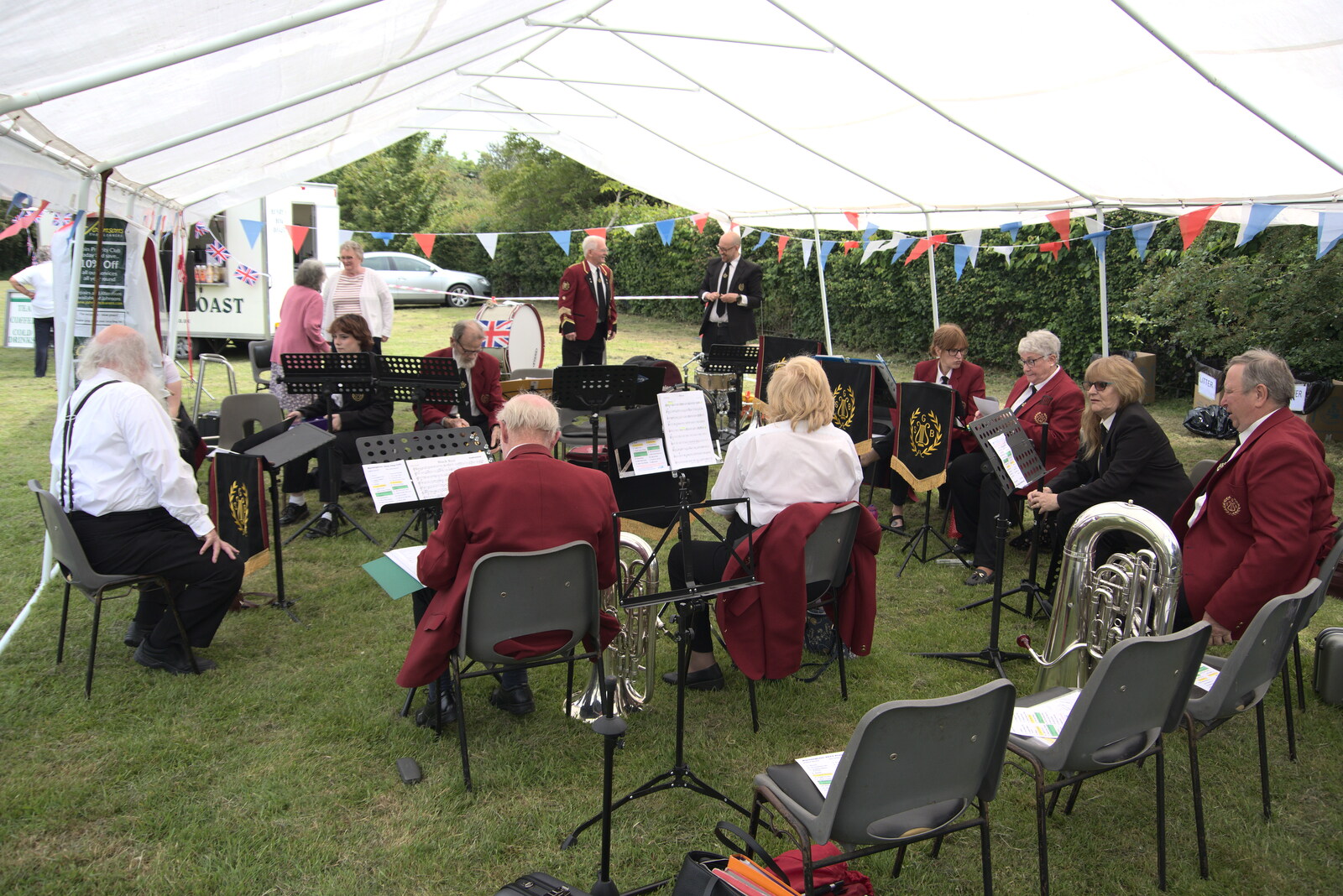 More of the band arrives from The Gislingham Silver Band at Barningham, Suffolk - 3rd June 2022