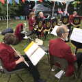 The Gislingham Silver Band at Barningham, Suffolk - 3rd June 2022, Fred does a bit of a warm up