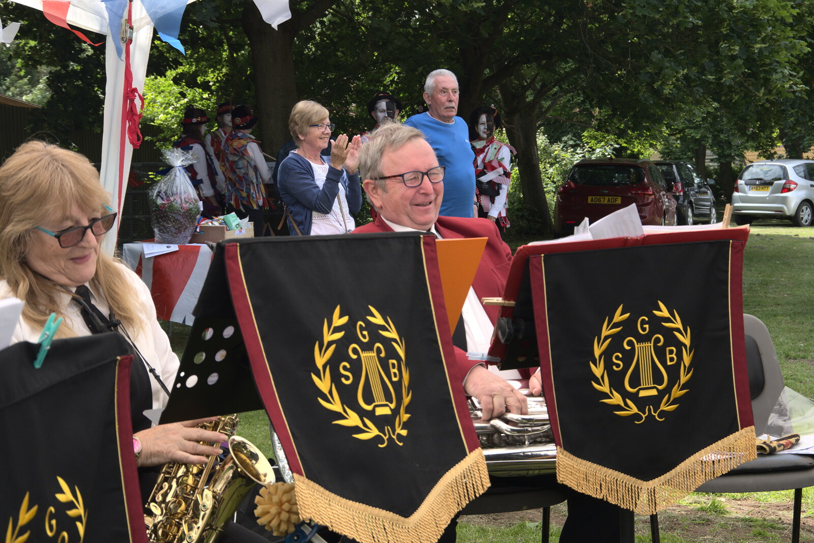 Julian celebrates 50 years in the band from The Gislingham Silver Band at Barningham, Suffolk - 3rd June 2022