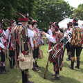The Gislingham Silver Band at Barningham, Suffolk - 3rd June 2022, A Morris troupe hangs around