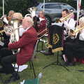 The Gislingham Silver Band at Barningham, Suffolk - 3rd June 2022, The bass section