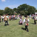 The Gislingham Silver Band at Barningham, Suffolk - 3rd June 2022, Morris dancing on the playing field