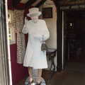 There's a cardboard cutout of the queen in the door, A Bike Ride Miscellany, Brome to Cotton, Suffolk - 6th June 2022
