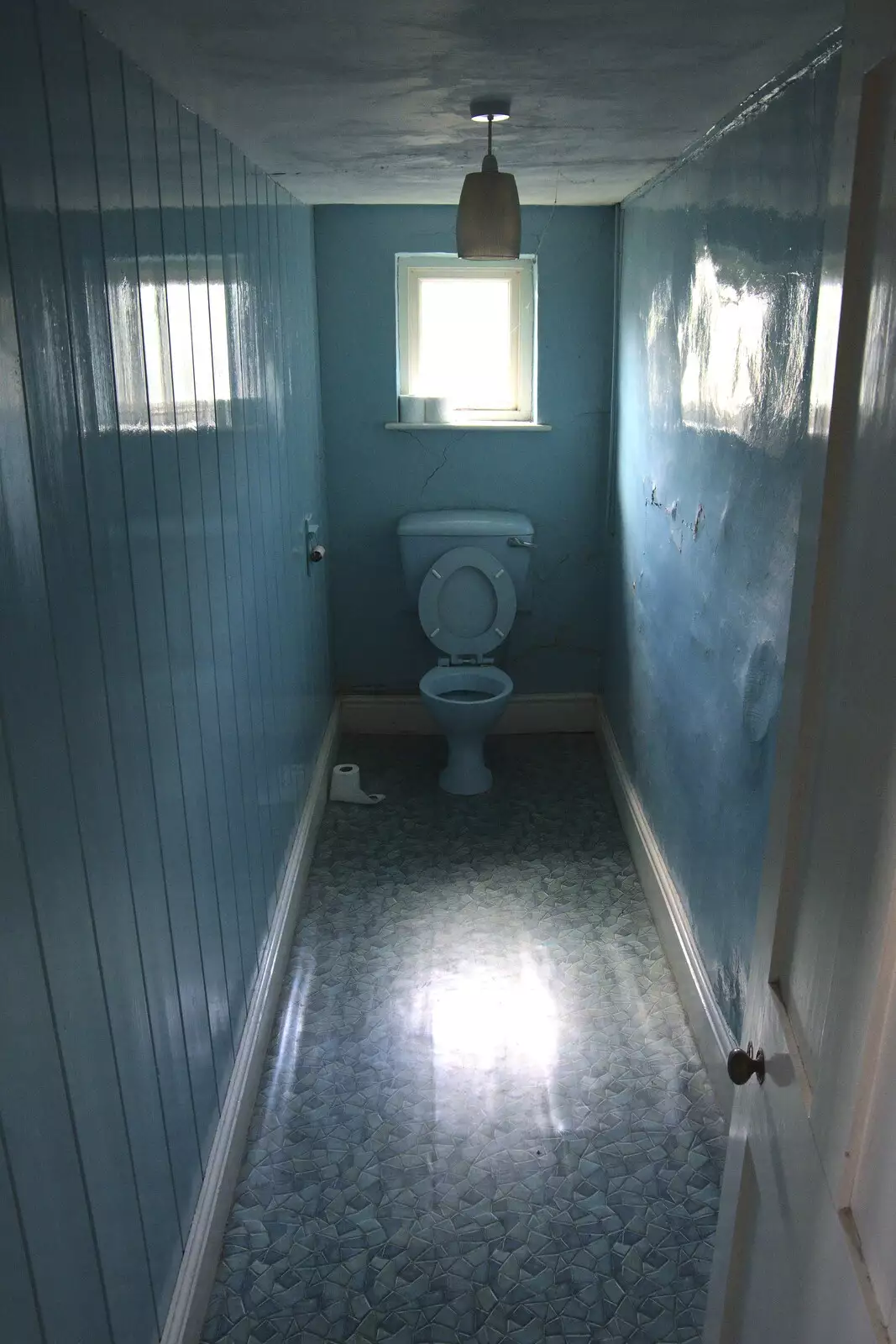 A disturbingly-long toilet, from A 1940s Timewarp, Site 4, Bungay Airfield, Flixton, Suffolk - 9th June 2022