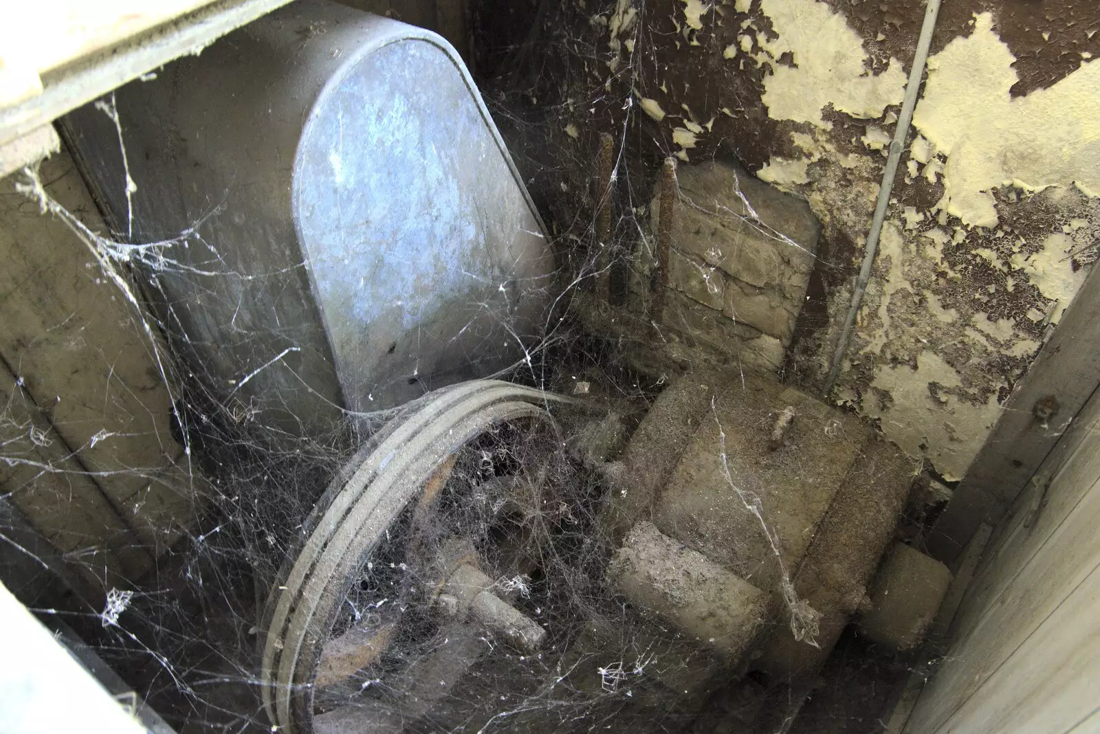 A cobweb-covered water pump, from A 1940s Timewarp, Site 4, Bungay Airfield, Flixton, Suffolk - 9th June 2022