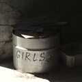 A tub simply says 'girls', A 1940s Timewarp, Site 4, Bungay Airfield, Flixton, Suffolk - 9th June 2022