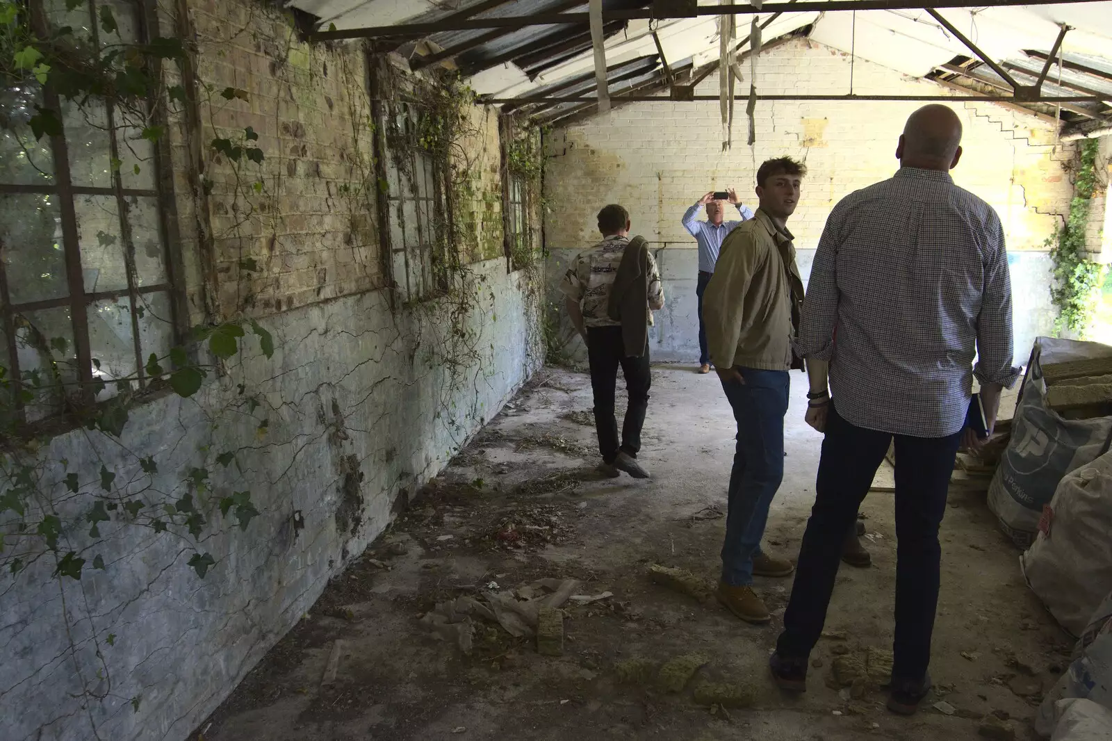 Some of the buildings are returning to nature, from A 1940s Timewarp, Site 4, Bungay Airfield, Flixton, Suffolk - 9th June 2022