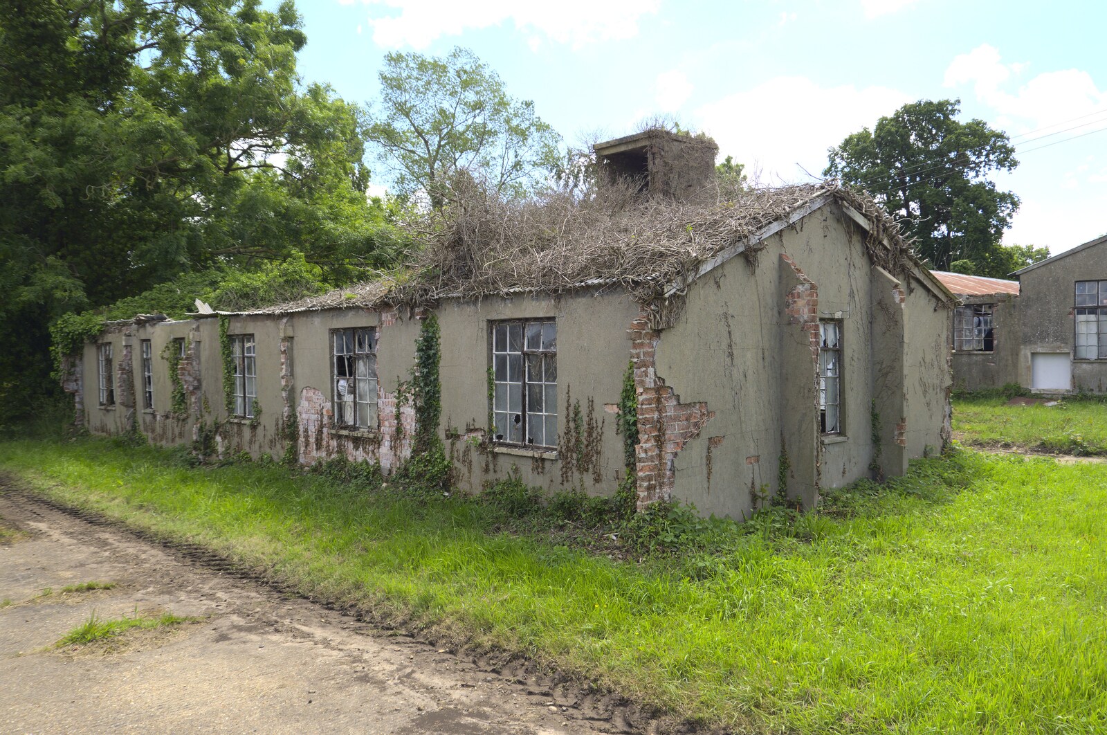 Some of the buildings are very derelict from A 1940s Timewarp, Site 4, Bungay Airfield, Flixton, Suffolk - 9th June 2022