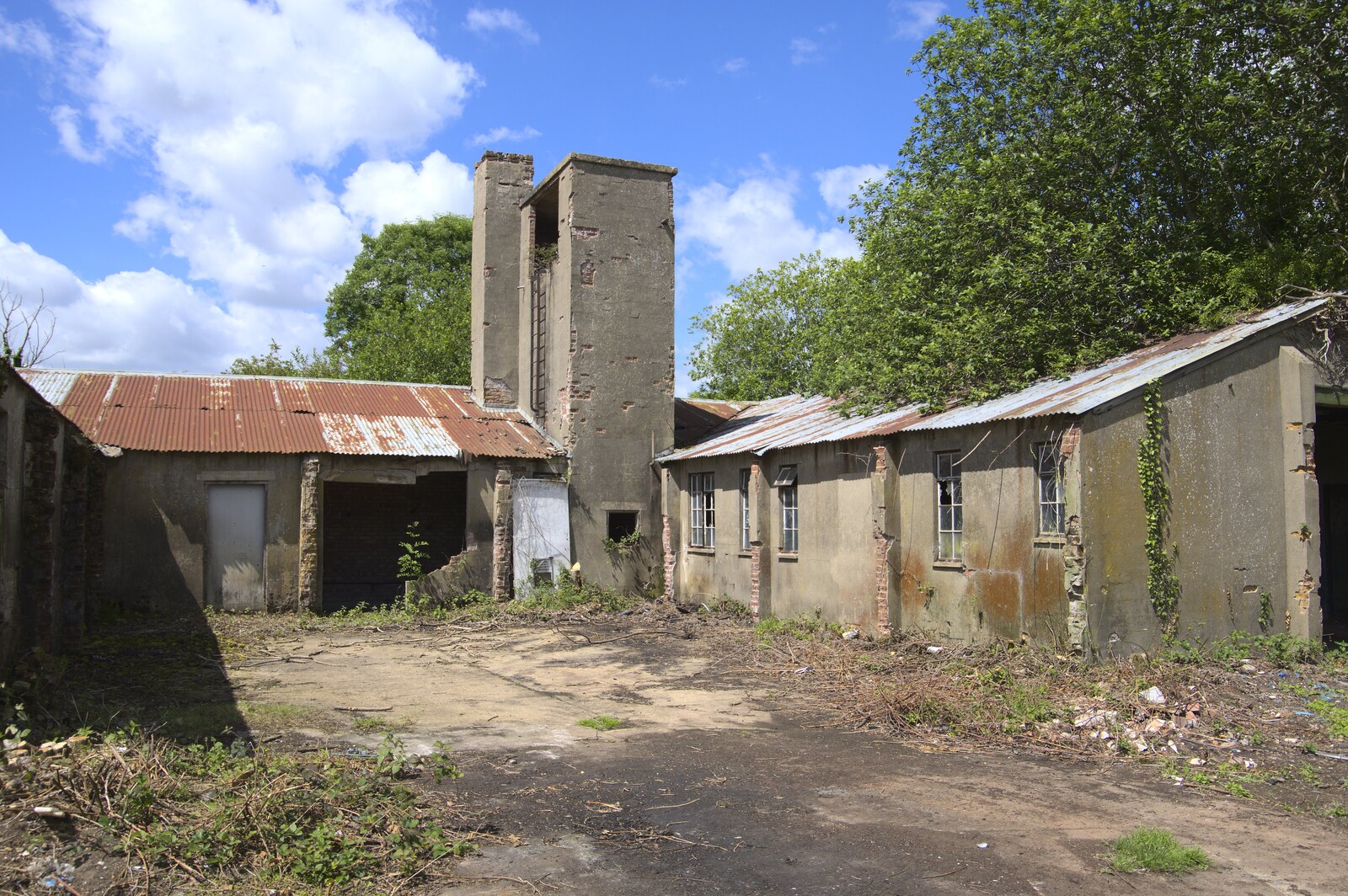 There are three or four complete sets of buildings from A 1940s Timewarp, Site 4, Bungay Airfield, Flixton, Suffolk - 9th June 2022