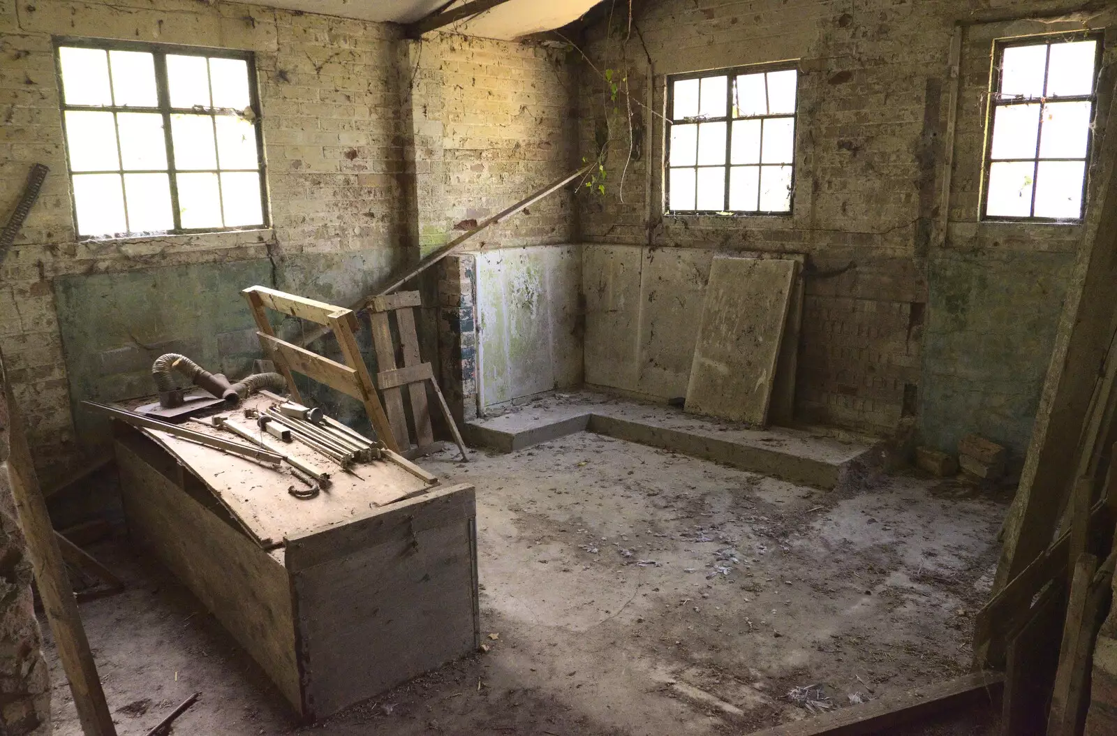 The remains of another toilet block, from A 1940s Timewarp, Site 4, Bungay Airfield, Flixton, Suffolk - 9th June 2022