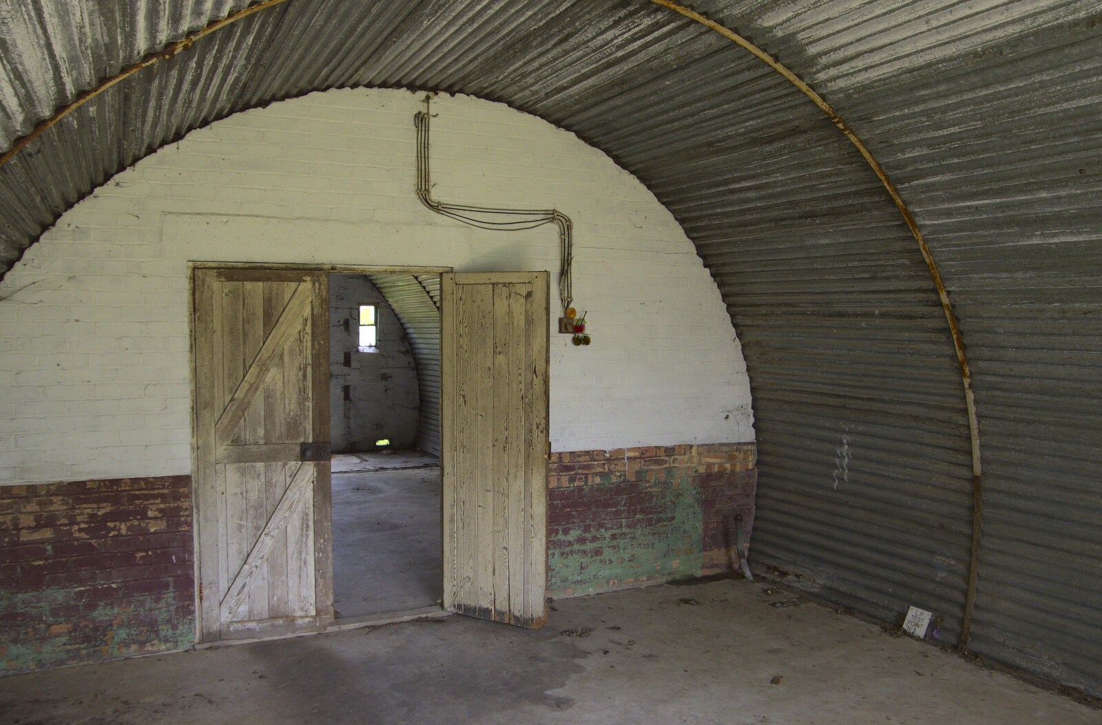 An original Nissen hut from A 1940s Timewarp, Site 4, Bungay Airfield, Flixton, Suffolk - 9th June 2022