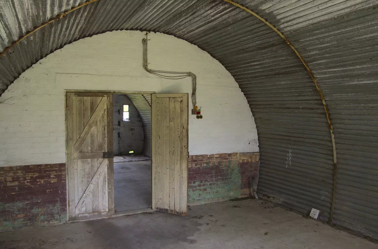 An original Nissen hut, from A 1940s Timewarp, Site 4, Bungay Airfield, Flixton, Suffolk - 9th June 2022