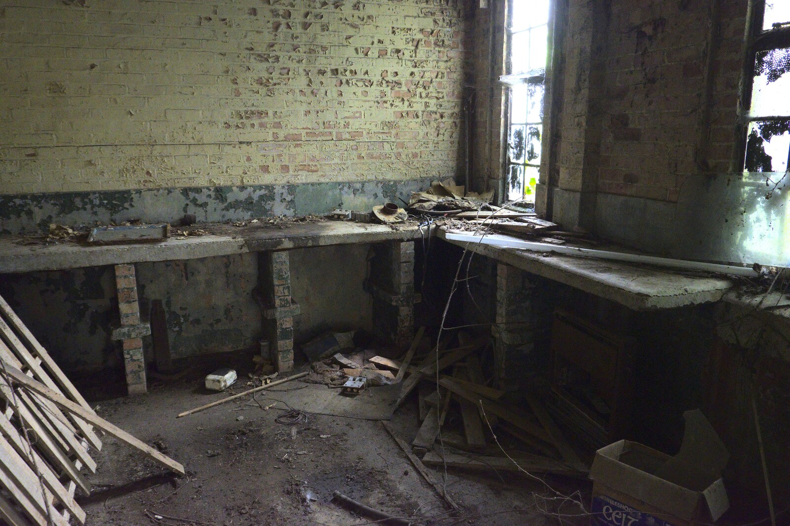 Part of a workshop or maintenance shed from A 1940s Timewarp, Site 4, Bungay Airfield, Flixton, Suffolk - 9th June 2022