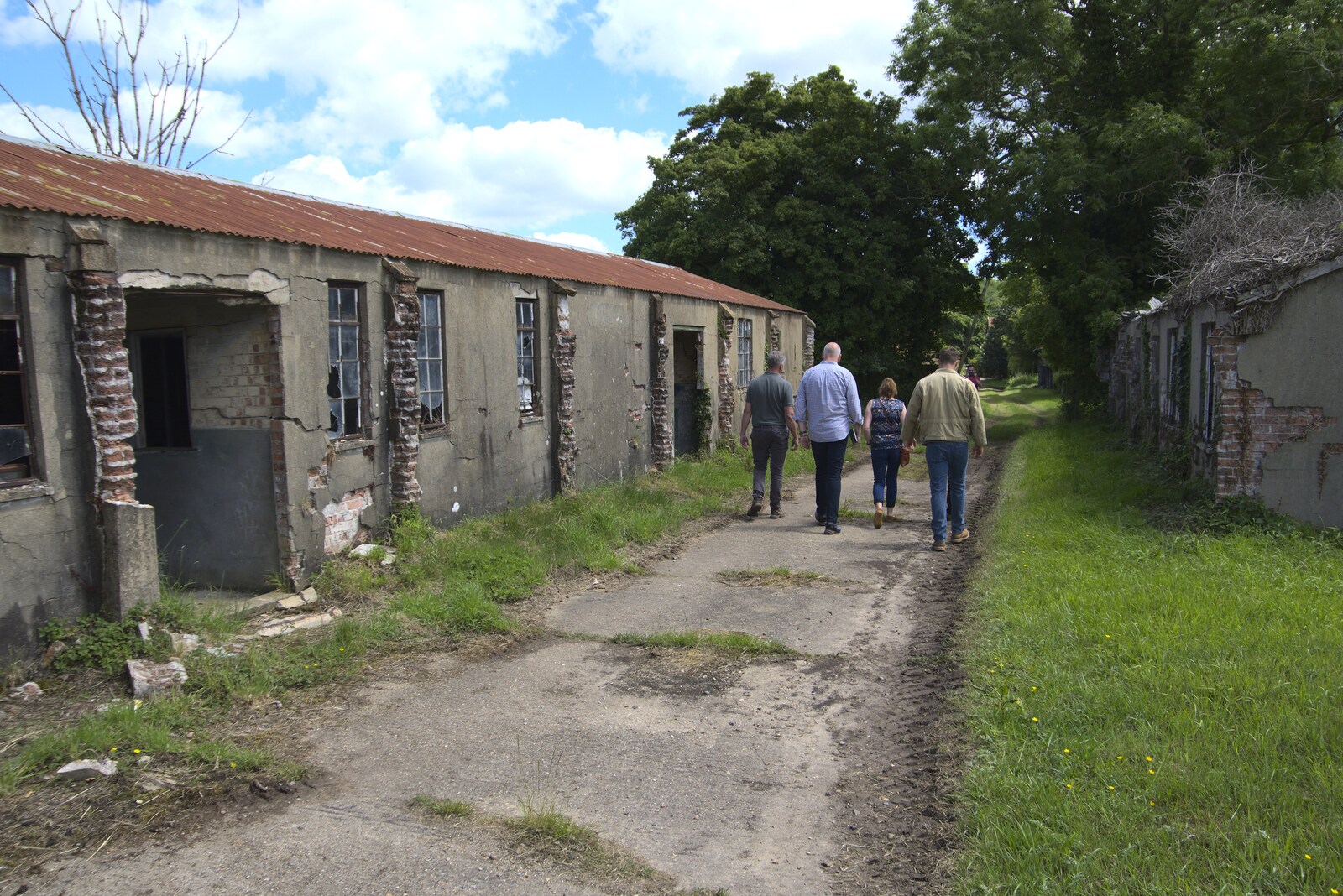 Exploring over, we head back to the house from A 1940s Timewarp, Site 4, Bungay Airfield, Flixton, Suffolk - 9th June 2022