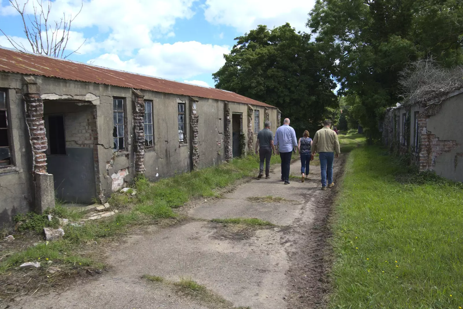 Exploring over, we head back to the house, from A 1940s Timewarp, Site 4, Bungay Airfield, Flixton, Suffolk - 9th June 2022