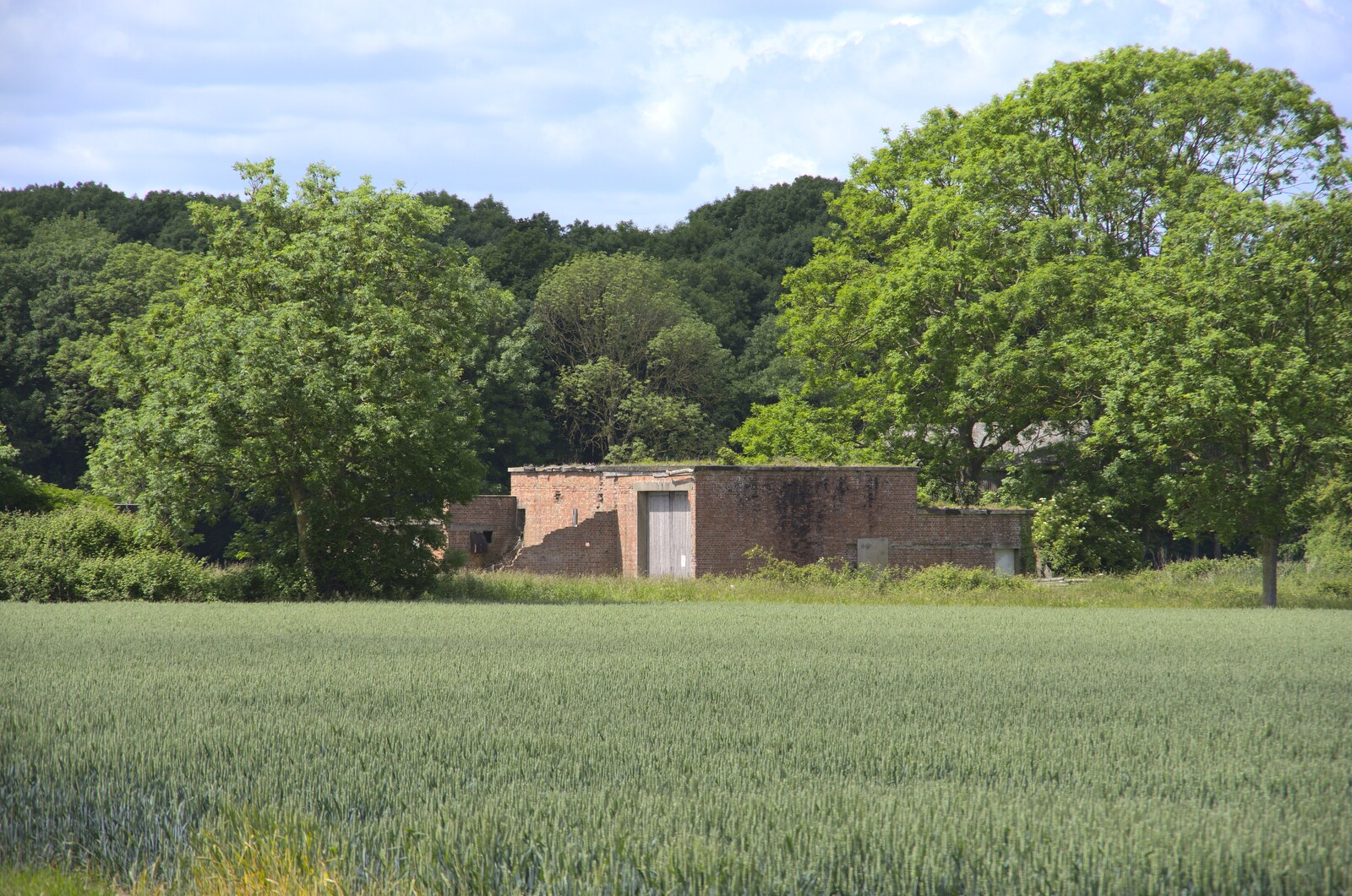 The last remaining building on the old airfield from A 1940s Timewarp, Site 4, Bungay Airfield, Flixton, Suffolk - 9th June 2022