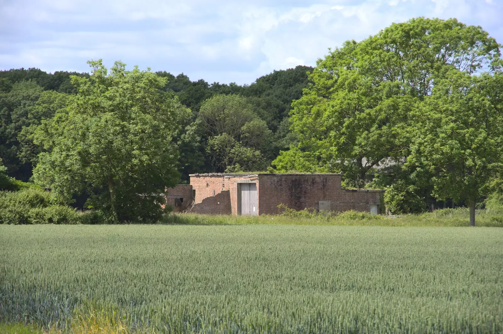 The last remaining building on the old airfield, from A 1940s Timewarp, Site 4, Bungay Airfield, Flixton, Suffolk - 9th June 2022
