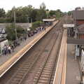 Platform 2 at Diss is busier than usual, The Killers at Carrow Road, Norwich, Norfolk - 9th June 2022
