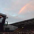 2022 A rainbow briefly appears over the stadium
