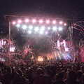 A confetti and streamer explosion goes off, The Killers at Carrow Road, Norwich, Norfolk - 9th June 2022