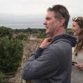 2022 Sean and Hannah look out from Eye Castle