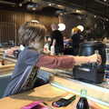2022 Harry reaches out for the conveyor belt